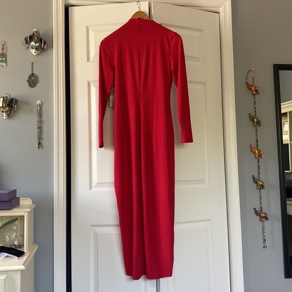 The Vanity Room red long maxi/midi dress, size L - Picture 5 of 5